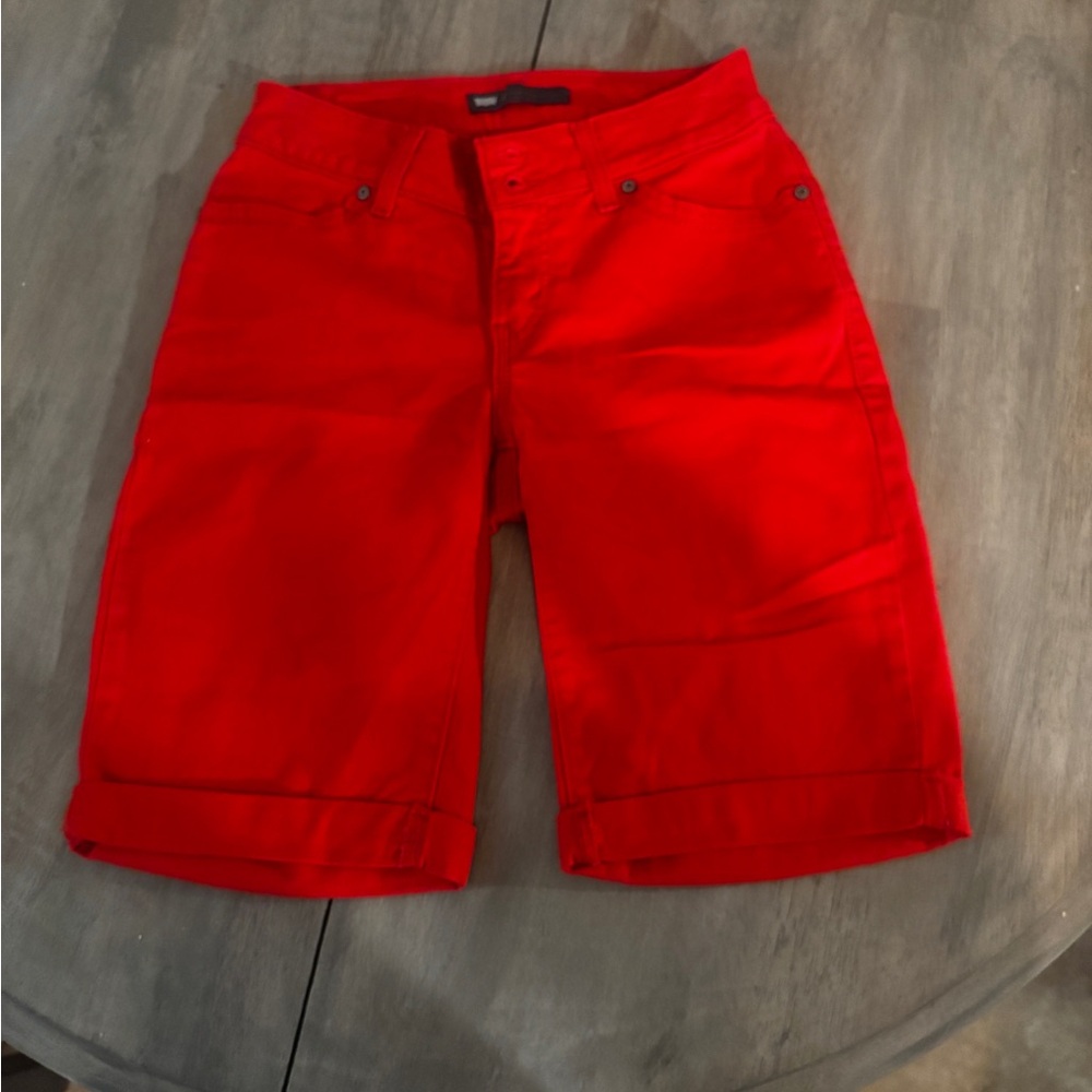Levi's Red Bermudas Relaxed Fit Cotton